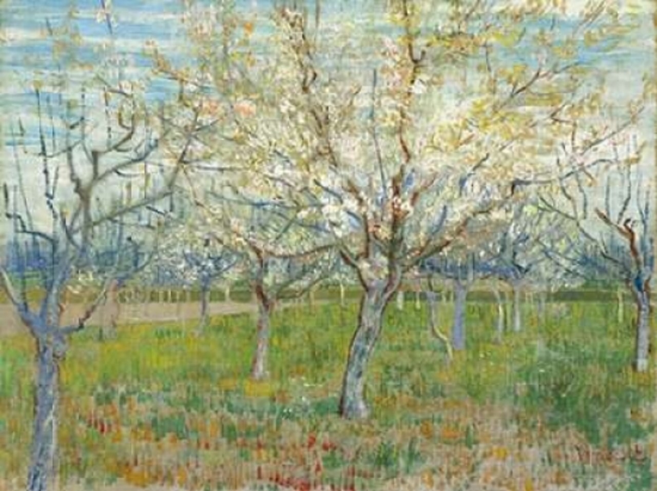 The Pink Orchard Poster Print by Vincent van Gogh - Item # VARPDX3VG552